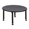 Regency Round Mobile Tables, 36 W, 36 L, 23-34 H, Wood, Metal, Grey TB36RNDGYAPCBK - alternate 4